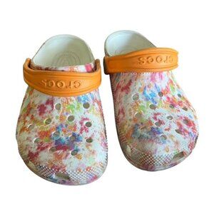 Crocs Classic Tie-Dye Graphic Clog Size J 2